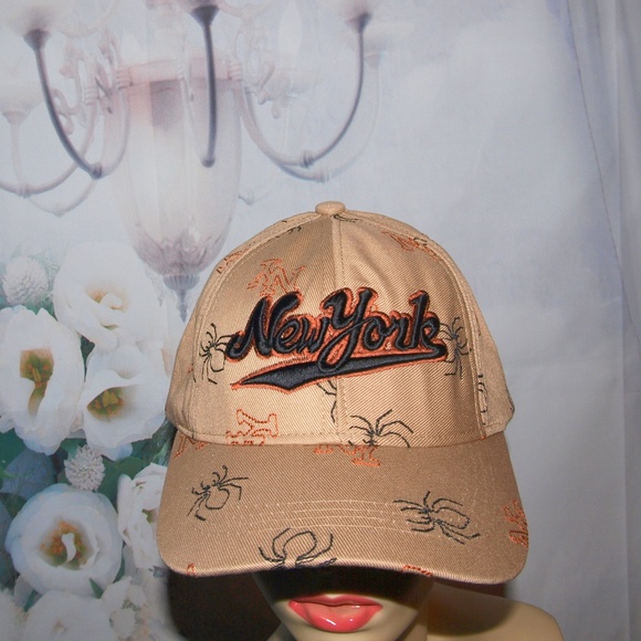 New York Halloween Hat Fall Colors and Spiders NEW - Picture 1 of 5